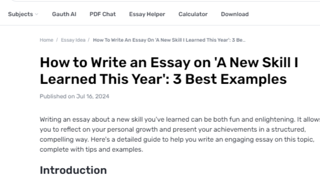 What Modern Ability Did You Learn This Year?